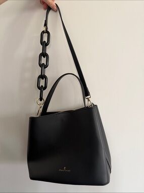 Chicago Ferretti Black Structured Top-Handle or Shoulder Bag